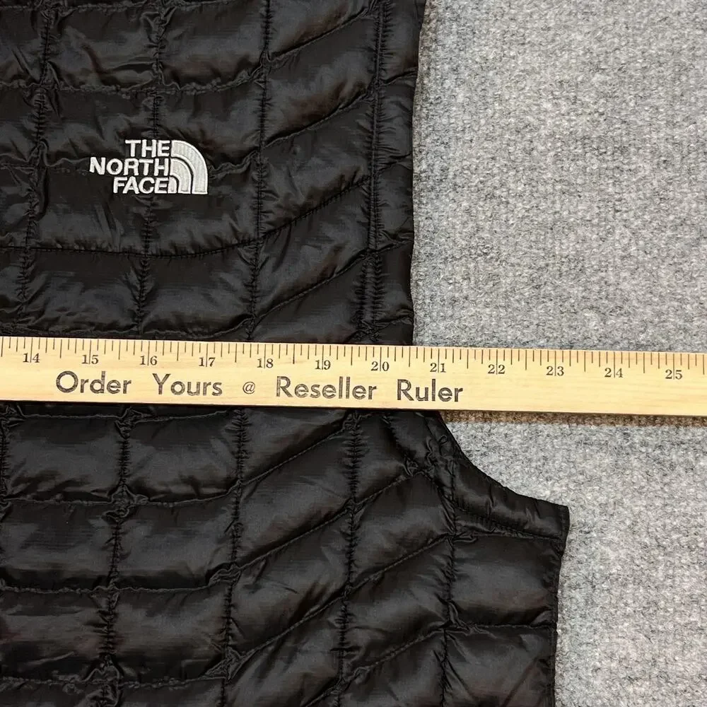The North Face Vest Mens Large Black ThermoBall Quilted Full Zip AdventHealth